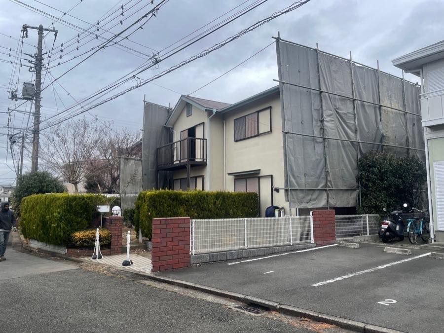 横浜市泉区での解体工事：解体中のようす